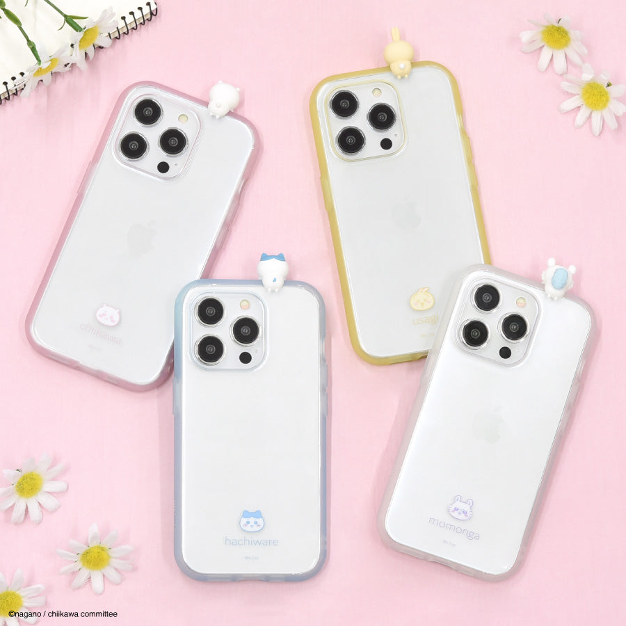 chiikawa / Frame Clear Case 粒粒小可愛手機殼 （iPhone15 Pro - Usagi / Momonga)