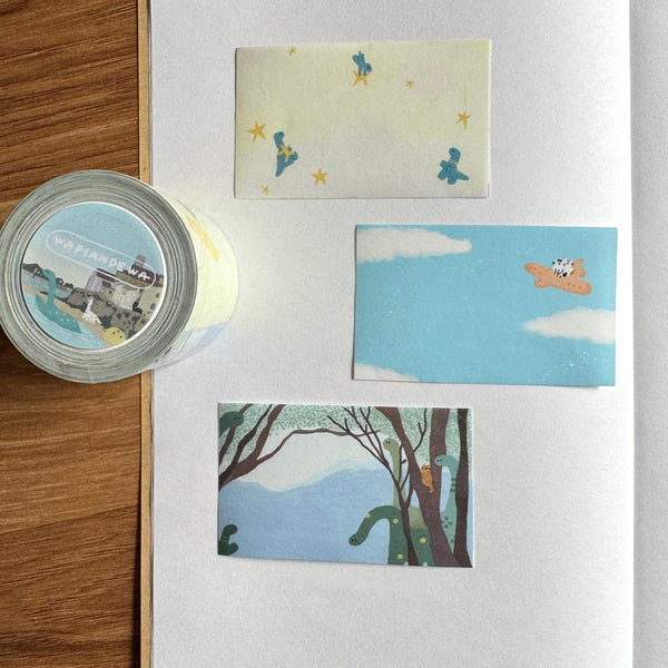 瓦片的瓦 / 情境式貼紙7入一款