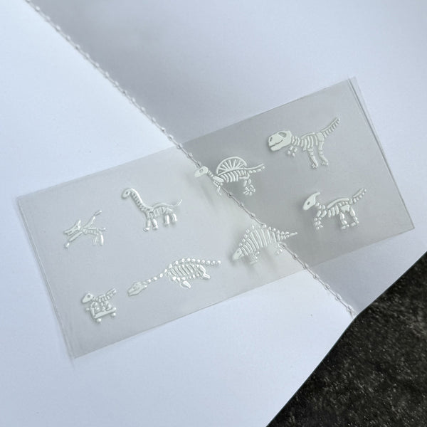 瓦片的瓦 / 感壓轉印貼紙-圖鑑款-化石款