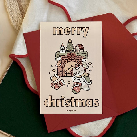 maymar/ Christmas Card Set / Christmas Socks