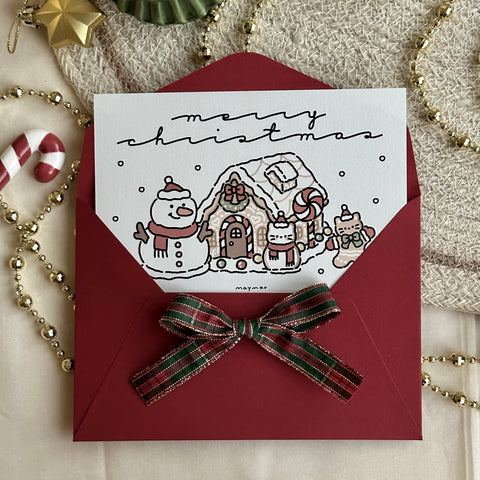 maymar/ Christmas Card Set / Cookie House (附信封）