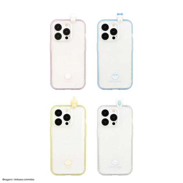 chiikawa / Frame Clear Case 粒粒小可愛手機殼 （iPhone15 Pro - Usagi / Momonga)