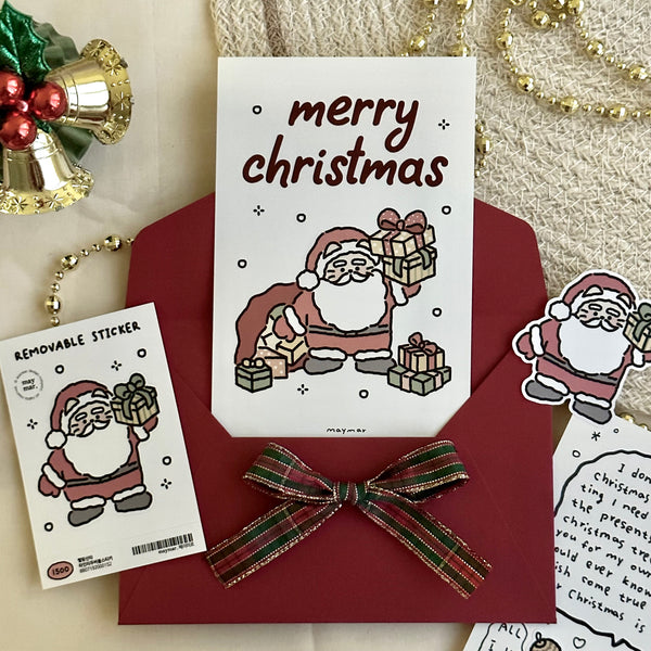 maymar/ Christmas Card Set / Santa Cat