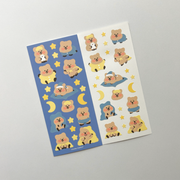 Young Forest / Good night Quokka stickers 貼紙