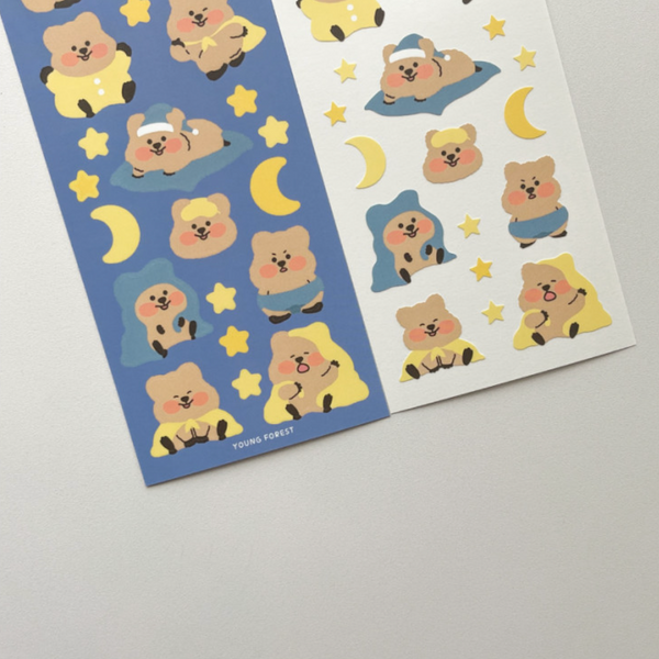 Young Forest / Good night Quokka stickers 貼紙