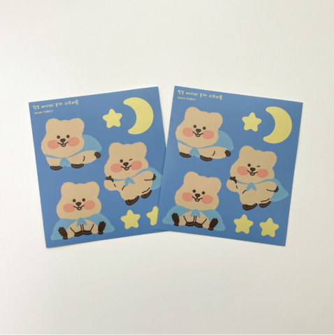 Young Forest/  Cloak Baby Quokka Removable Stickers 貼紙