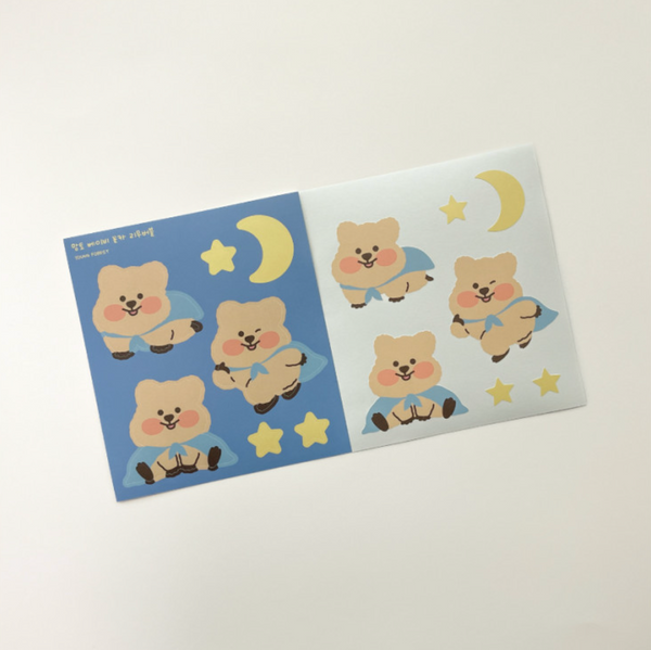 Young Forest/  Cloak Baby Quokka Removable Stickers 貼紙