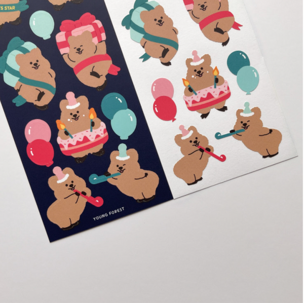 Young Forest/ Quokka New Congrats Stickers 貼紙