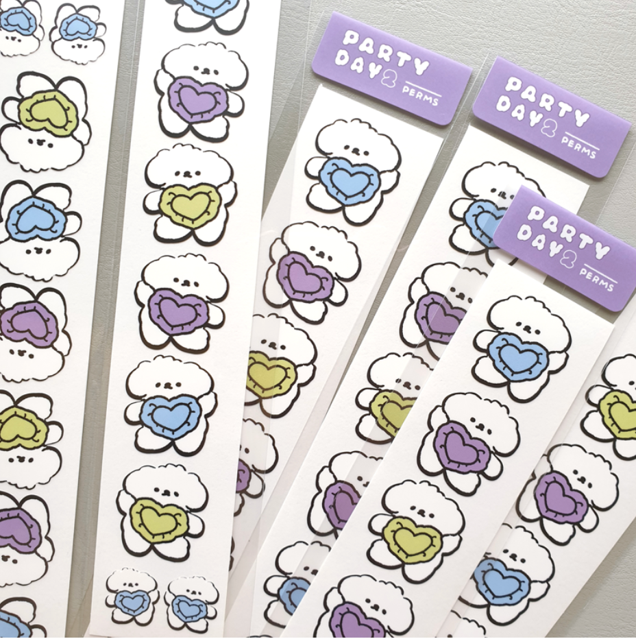 PERMS /  Party Day 2 Long Sticker 貼紙