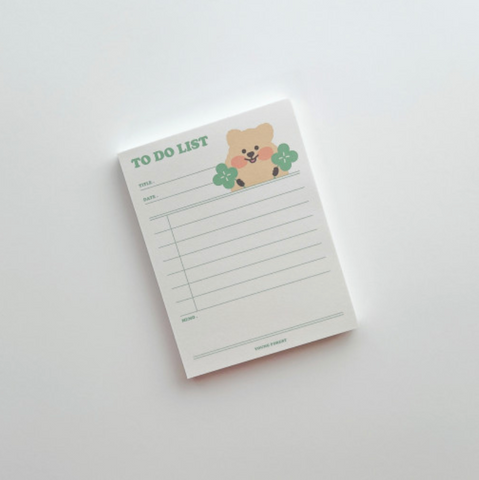 Young Forest/ Clover Baby Quokka To-do List Memo