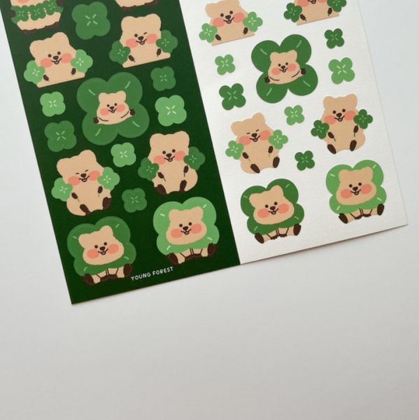 Young Forest/ Clover Baby Quokka Stickers 貼紙