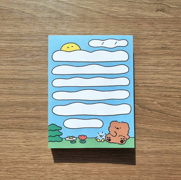 PERMS / Shape of clouds Memo Pad