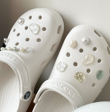 elle belle/ warm colour ver crocs crocs jibits set