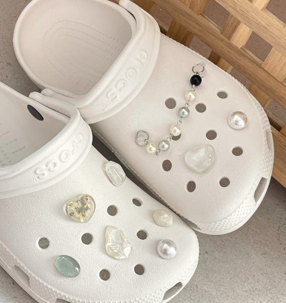 elle belle/ warm colour ver crocs crocs jibits set