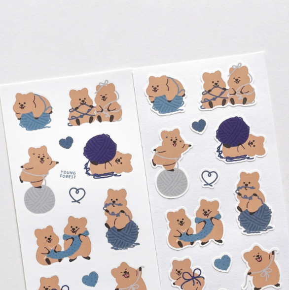 Young Forest/ Wool Quokka Stickers  貼紙