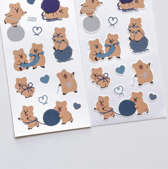 Young Forest/ Wool Quokka Stickers  貼紙