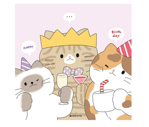 catdabang/ Happy Birthday card