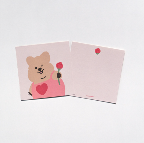 Young Forest/ Flower Quokka Card