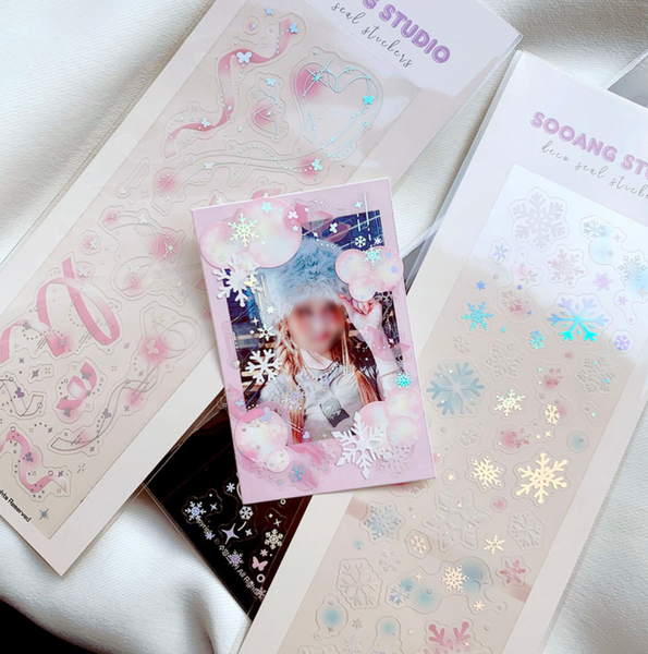 Sooang Studio/fairy confetti stickers/ pink