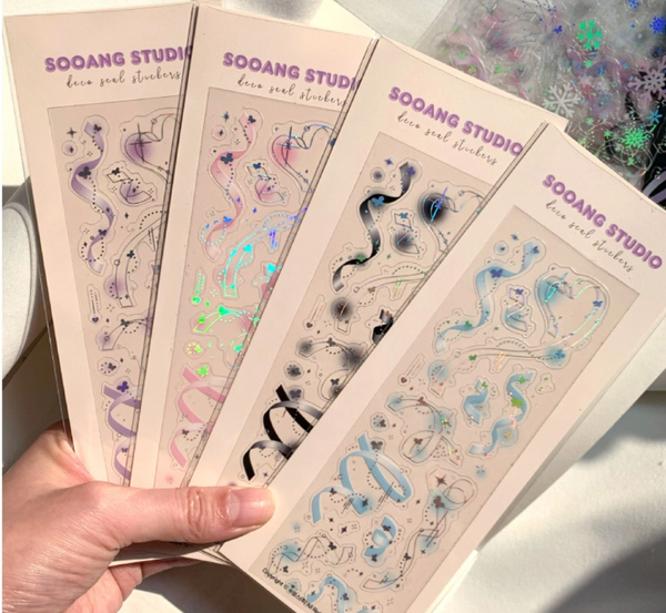 Sooang Studio/fairy confetti stickers/ purple