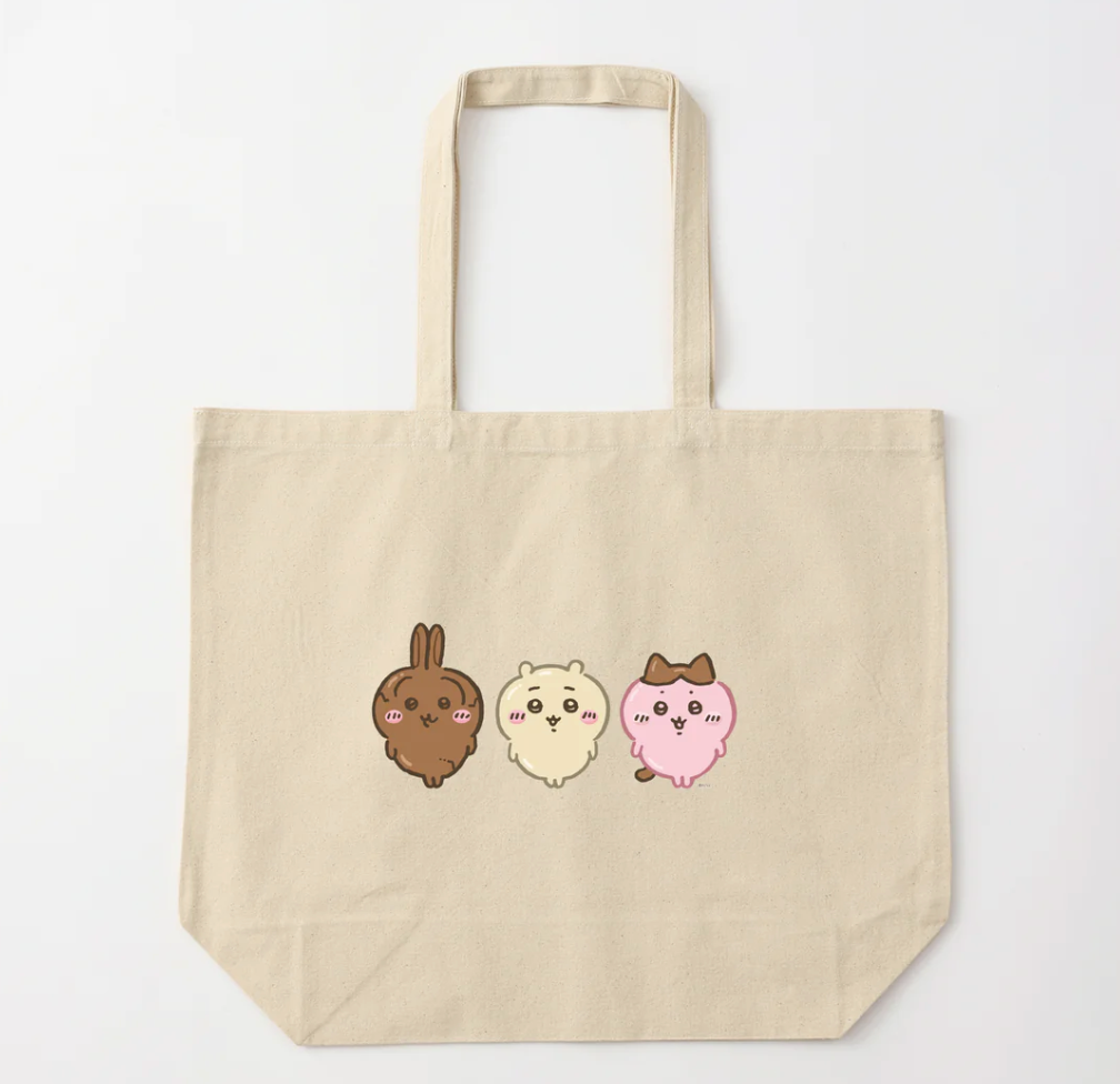 chiikawa/ 2025 Valentine's Day/ 朱古力款 / 自然色 L Size Tote Bag