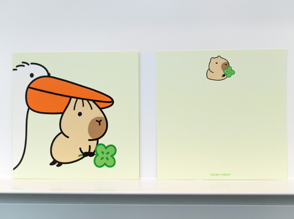 Young Forest/ Lucky Capybara card