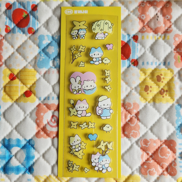 Catdabang/ Spring forsythia Cat stickers