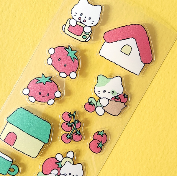 Catdabang/  tomato cat stickers