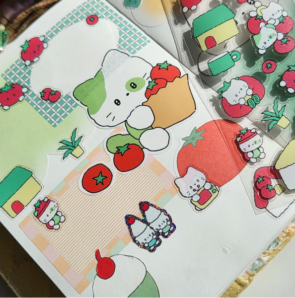 Catdabang/  tomato cat stickers