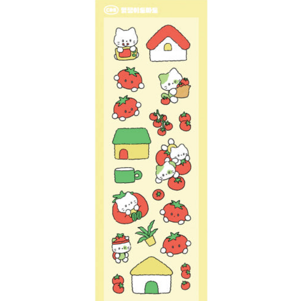 Catdabang/  tomato cat stickers