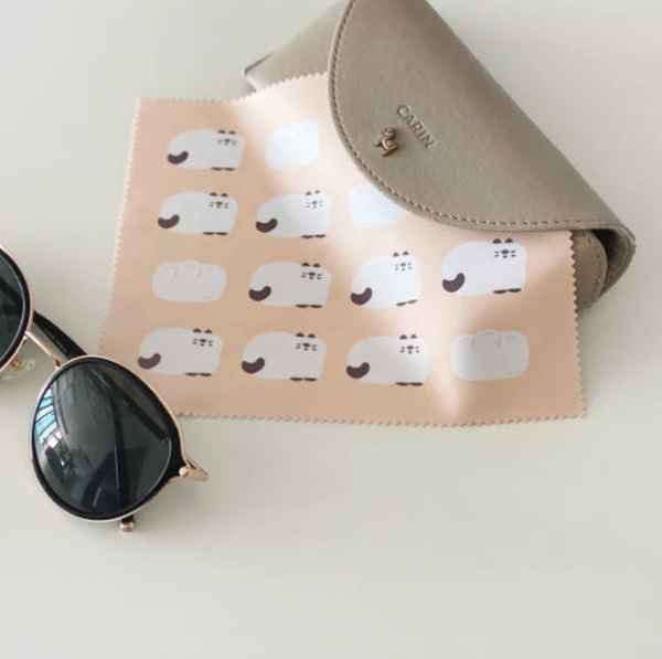 seumseum studio/ bread cat glasses cleaner (orange) 眼鏡布