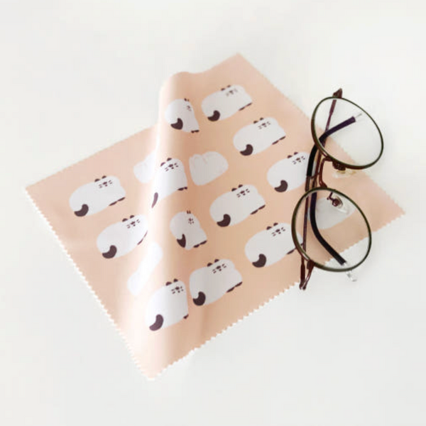 seumseum studio/ bread cat glasses cleaner (orange) 眼鏡布