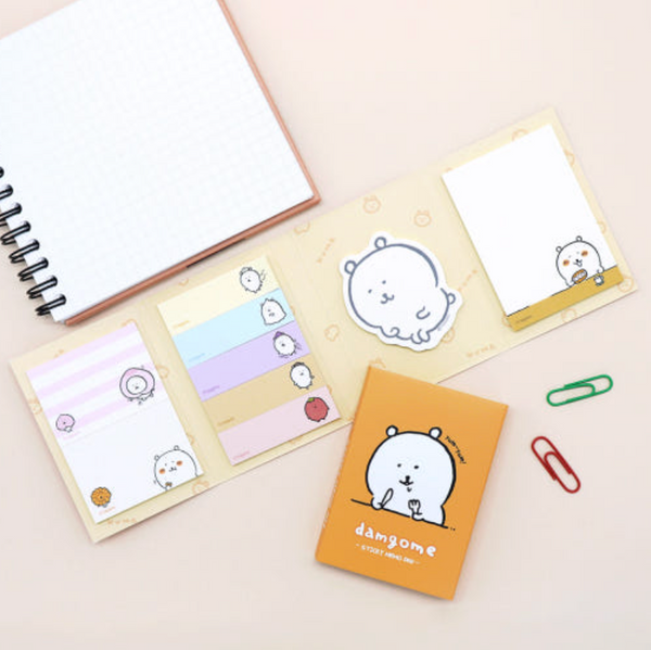 damgome / 白熊 4格 Sticky Memo Pad