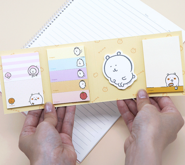 damgome / 白熊 4格 Sticky Memo Pad