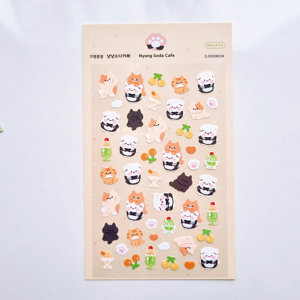 mousse/ Nyang-Nyang-Soda Cafe Sticker