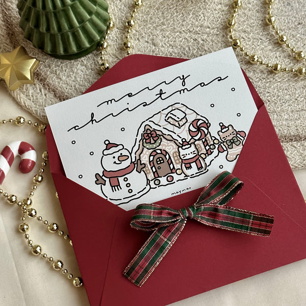 maymar/ Christmas Card Set / Cookie House (附信封）