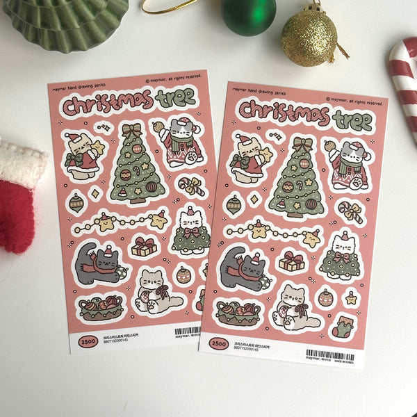 maymar/ Christmas Line Stickers/ Christmas Tree