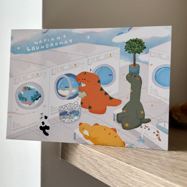 瓦片的瓦 / 明信片-洗衣店