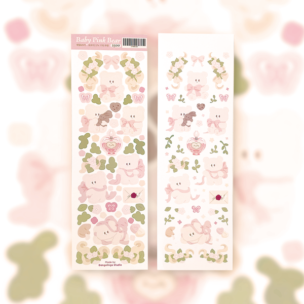 Dango Lingo/ Baby Pink Bear stickers 貼紙