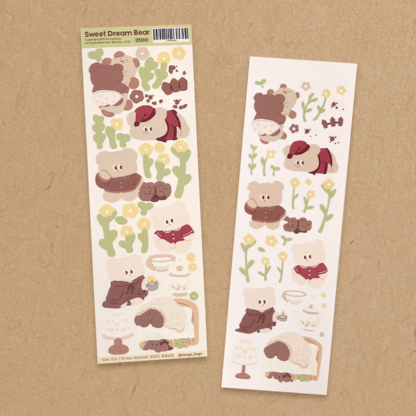 Dango Lingo/ Sweet Dream Bear stickers 貼紙