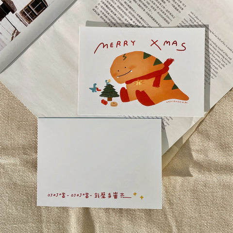 瓦片的瓦 / 聖誕明信片 -阿暴裝飾聖誕樹