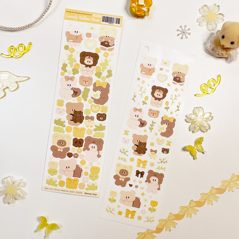 Dango Lingo/ Lovely Yellow Bear stickers 貼紙