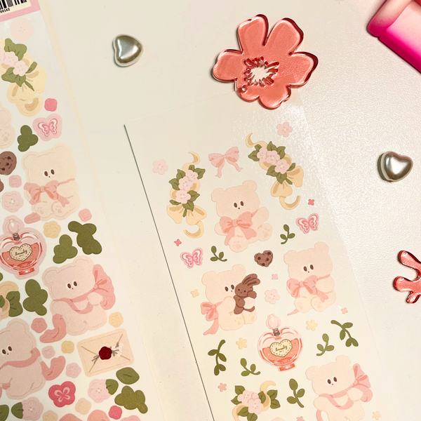 Dango Lingo/ Baby Pink Bear stickers 貼紙