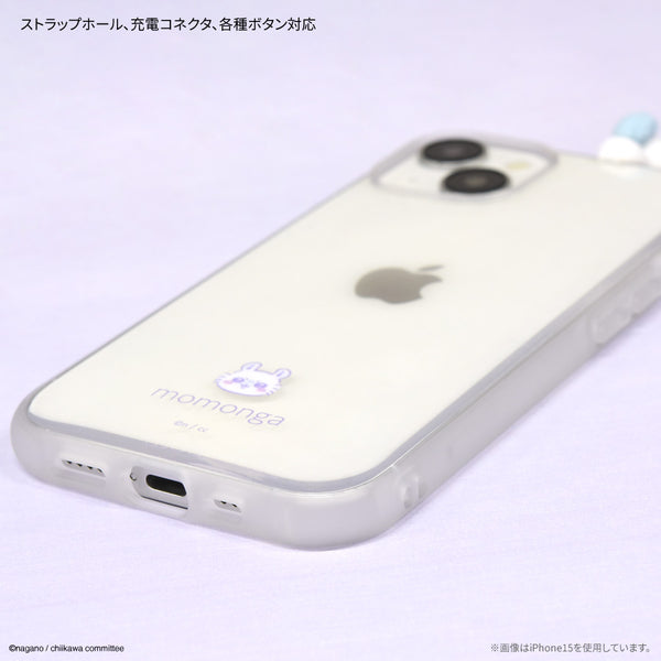 chiikawa / Frame Clear Case 粒粒小可愛手機殼 （iPhone15 Pro - Usagi / Momonga)