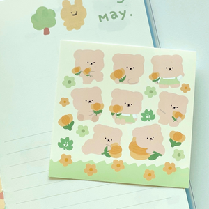 Bamtoree/ Yellow Flower Stickers 貼紙