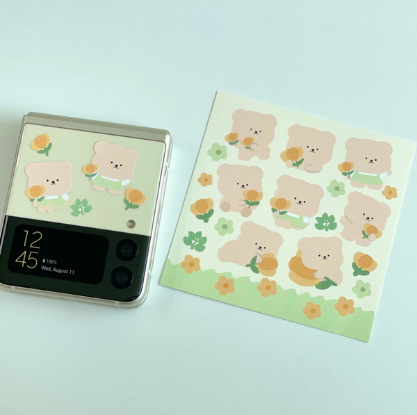 Bamtoree/ Yellow Flower Stickers 貼紙