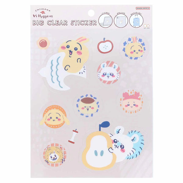 Chiikawa / Vi Hygge os Big Clear Sticker (Yellow)