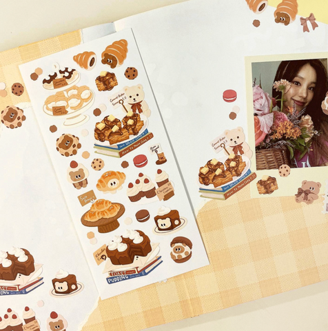 Dango Lingo/ A bread-loving Bear stickers 貼紙