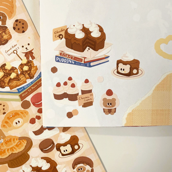 Dango Lingo/ A bread-loving Bear stickers 貼紙