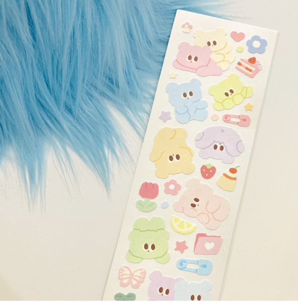 Dango Lingo/ Fluffy Pastel Gom stickers 貼紙